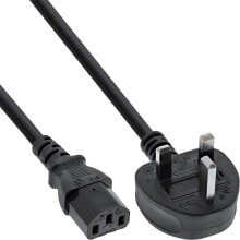 Кабели и провода для строительства InLine 16657P кабель питания Черный 2 m IEC C13
