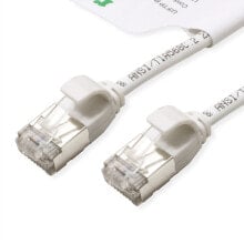 ROTRONIC-SECOMP U/FTP Patchkabel Kat6A/Kl. EA LSOH Slim weiß 3m - Cable - Network