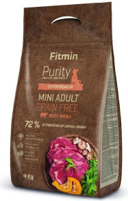 Купить сухие корма для собак Fitmin: Fitmin Dog Purity GF Adult Mini Beef 4 kg