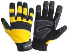 Средства индивидуальной защиты рук для строительства и ремонта Lahti Pro Workshop gloves, black and yellow, size 11 - L280811K
