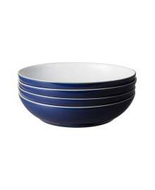 Denby elements Black Set Pasta Bowls Set of 4, Service for 4