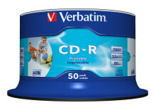 Verbatim CD-R AZO Wide Inkjet Printable no ID 700 MB 50 шт 43438