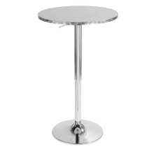 Bistro Adjustable Round Bar Table
