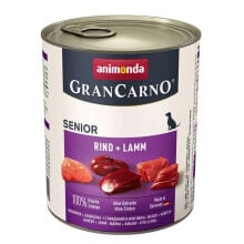 ANIMONDA GranCarno Senior Beef with lamb wet food for dog 800g