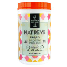 Сывороточный протеин natreve Vegan Protein Powder Растительный протеин с пробиотиками со вкусом ванильных вафель с мороженым  675 г