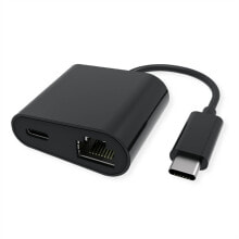 Купить компьютерные разъемы и переходники VALUE by ROTRONIC-SECOMP AG: VALUE 12.99.1118 - Wired - USB Type-C - Ethernet - Black