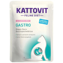 KATTOVIT Feline Diet Gastro Salmon with rice wet food for cat 85g