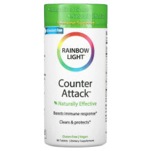 Растительные экстракты и настойки Rainbow Light, Counter Attack, Immune Support, 90 Tablets
