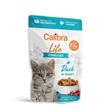 CALIBRA Life Pouch Sterilized Duck In Sauce 28x85g Wet Cat Food