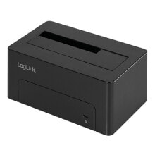LogiLink QP0027 док-станция для накопителей USB 3.2 Gen 2 (3.1 Gen 2) Type-C Черный