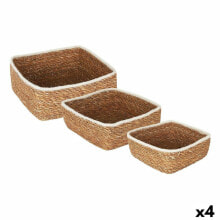 Basket set Privilege 3 Pieces wicker 17 cm (3 Pieces) (4 Units)