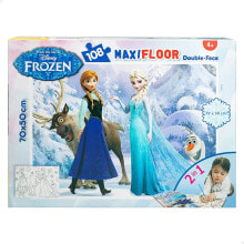 K3YRIDERS Disney Frozen Double Face To Coloring 108 Pieces Puzzle