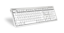 Клавиатуры logickeyboard SKB-CWMU-UK клавиатура USB QWERTY Британский английский Серебристый, Белый
