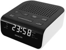 Sencor SRC 136 WH радиоприемник Часы Цифровой Черный, Белый