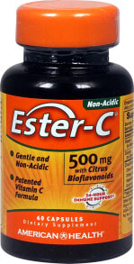 Витамин С american Health Ester-C Витамин С 500 мг с цитрусовыми биофлавоноидами 60 вегетарианских капсул