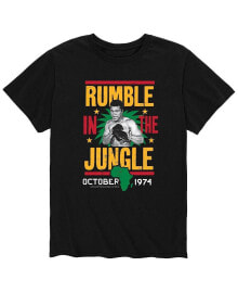 Купить черные мужские футболки и майки AirWaves: Men's Muhammad Ali Rumble in The Jungle T-shirt