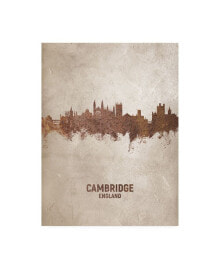 Trademark Global michael Tompsett Cambridge England Rust Skyline Canvas Art - 15.5