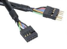 Компьютерные разъемы и переходники akasa EXUSBI-40 USB кабель 0,4 m 2.0 Черный