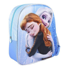 Детские рюкзаки и ранцы для школы для девочек школьный рюкзак для девочек 3D Frozen Синий цвет (25 x 31 x 10 cm)
