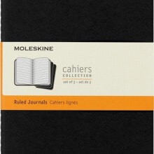 Moleskine Zestaw 3 Zeszytów MOLESKINE Cahier Journals L (13x21cm) w linie, 80 stron, czarny