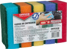 Тряпка, щетка или губка Office Products Gąbka do zmywania OFFICE PRODUCTS Maxi Premium, 5szt., mix kolorów