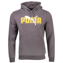 Puma Layered Graphic Pullover Hoodie Mens Grey Casual Outerwear 84801894