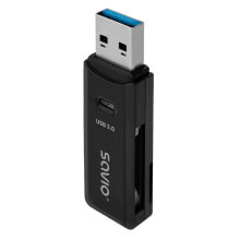 External Card Reader Savio AK-64 Black