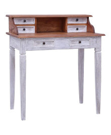 vidaXL writing Desk with Drawers 35.4