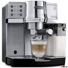 Кофеварки и кофемашины Кофеварка рожковая De Longhi EC 850.M серебристая