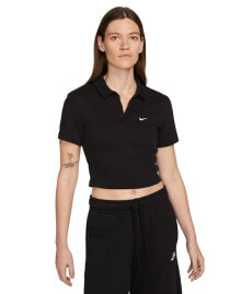 Nike women's Sportswear Essential Short-Sleeve Polo Top