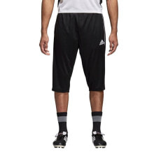 Мужские спортивные шорты Мужские шорты спортивные черные для бега  Adidas Core 18 3/4 PNT M CE9032