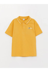 Lcw Kids Rahat Kalıp Polo Yaka Baskılı Erkek Çocuk Tişört