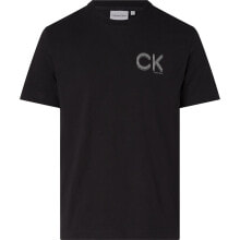 Спортивная одежда, обувь и аксессуары CALVIN KLEIN Striped Chest Logo Short Sleeve T-Shirt
