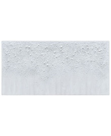 White Snow A Textured Metallic Hand Painted Wall Art by Martin Edwards, 24