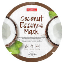 Купить корейские маски для лица Purederm: Coconut Essence Beauty Mask, 12 Sheets, 0.63 oz (18 g) Each