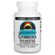 Витамины и БАДы при сахарном диабете source Naturals, Ultra Potency Gymnema Sylvestre, 550 mg, 120 Tablets