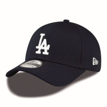 Мужские бейсболки Мужская бейсболка черная с логотипом New Era 39THIRTY LA Dodgers