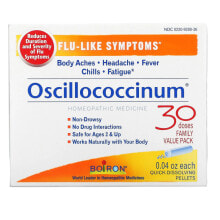 Oscillococcinum, Flu-Like Symptoms, 12 Quick-Dissolving Pellets , 0.04 oz Each