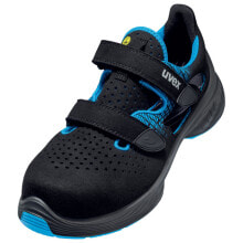 UVEX Arbeitsschutz 1 G2 Sandale 68287 S1 SRC 10 - Male - Adult - Safety sandals - Black - Blue - EUE - GBR