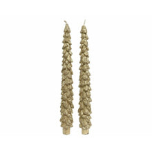 Candles Lifetime Golden Pinewood Ø 3,5 x 26,5 cm (2 Units)