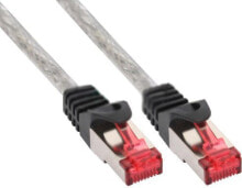 Кабели и разъемы для аудио- и видеотехники inLine 2m S-STP/PiMF Cat. 6 сетевой кабель Прозрачный 76402T
