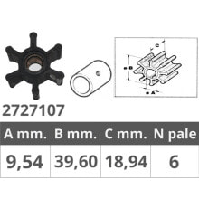 Купить лодочные моторы FINNORD: Мотор лодочный FINNORD Jabsco 4528 Johnson 09-806B Sherwood 9979 с лопастями 6 штук