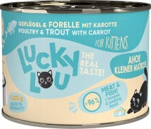 Lucky Lou Lucky Lou Lifestage Kitten Drób i pstrąg puszka 200g