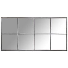 Wall mirror Alexandra House Living Silver Metal Window 8 x 151 x 79 cm