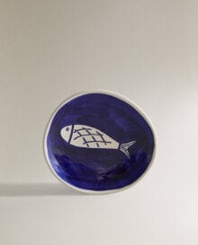 Blue soap dish