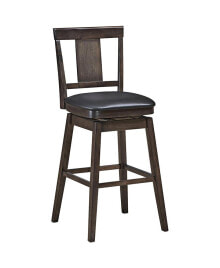 Costway swivel Bar Stool 29 inch Upholstered Pub Height Bar Chair