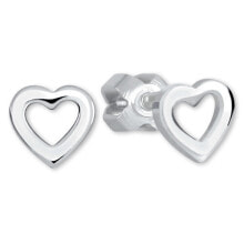 Серьги серебряные серьги в форме сердца 431001 01283 04