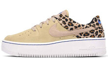 Nike Air Force 1 Low Sage PRM 豹纹 低帮 板鞋 女款 沙漠黄 / Кроссовки Nike Air Force 1 Low Sage PRM BV1979-200