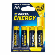 Батарейки и аккумуляторы для аудио- и видеотехники для мальчиков щелочные батарейки Varta LR06 AA (4 uds)