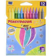BIC Plastidecor Wax Pencils Box 12 Units